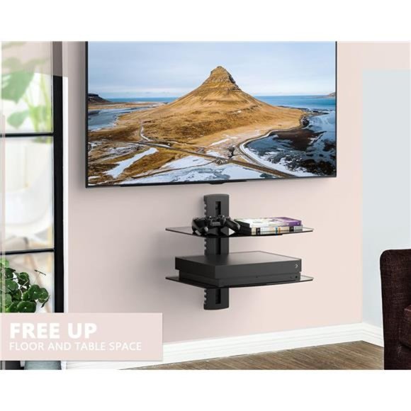 Wall Decor 2 Tiers Floating Shelves For Wall Under Tv Dvd Shelf Wall